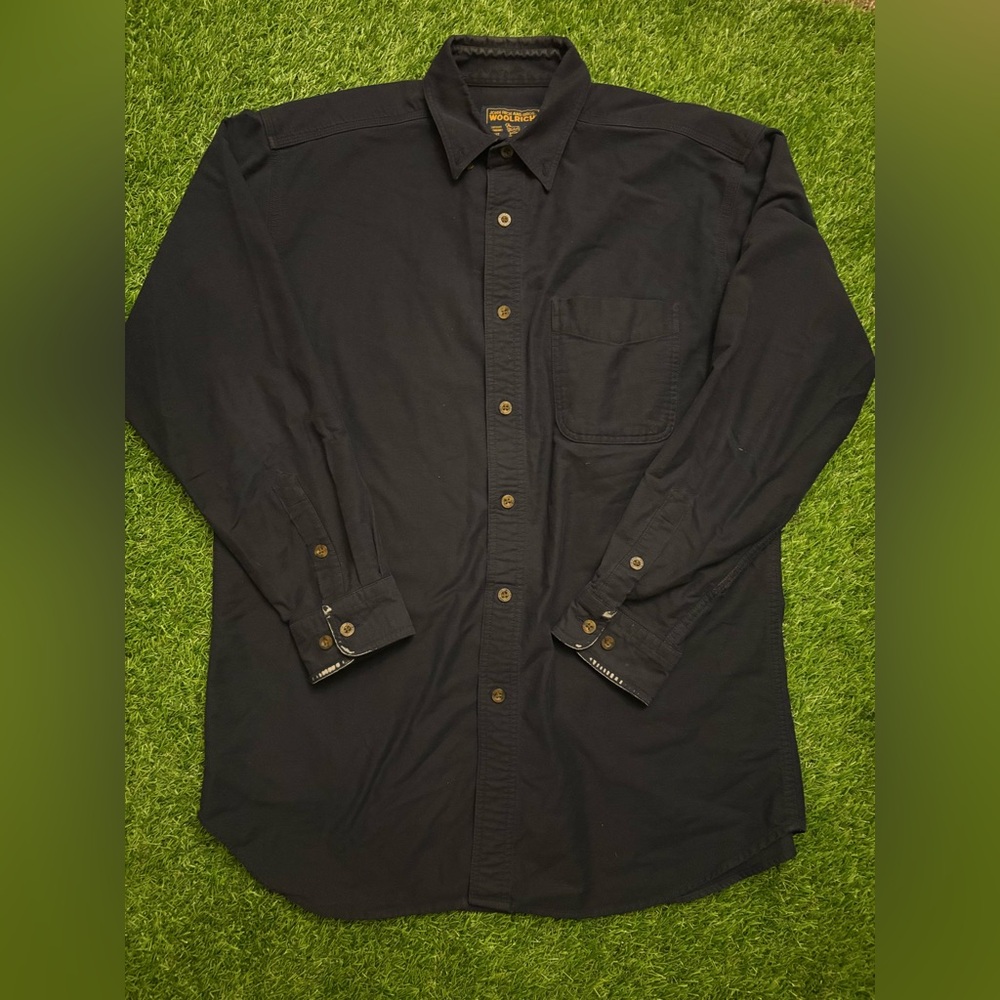 Woolrich Men's Dark navy Button-Down Shirt